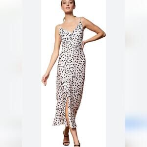 Hutch Liddy Womens Satin Knee Midi Dress Size 2